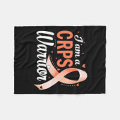Ich bin ein Crps Warrior Rsd Awareness Orange Ribb Fleecedecke (Vorderseite (Horizontal))