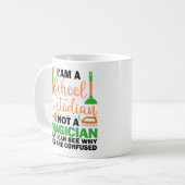 Ich bin ein Custodian Cool Sarcastic Sprichwort Fu Kaffeetasse (Vorderseite Links)