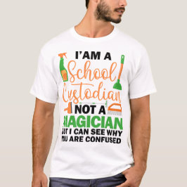 Ich bin ein Custodian Cool Sarcastic Sprichwort Fu T-Shirt