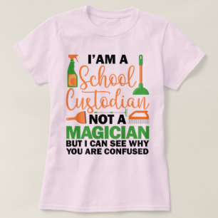 Ich bin ein Custodian Cool Sarcastic Sprichwort Fu T-Shirt