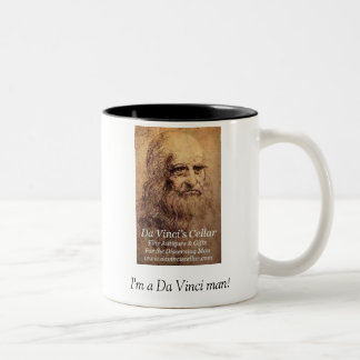 Ich bin ein Da Vinci-Mann! Zweifarbige Tasse