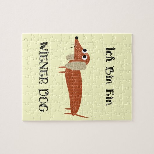 Ich bin Ein Dackel-Hund bin ich eine Dackel Puzzle (Horizontal)