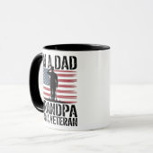 Ich bin ein Dad Opa und Veteran Nichts schreckt mi Tasse (Vorderseite Links)