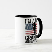 Ich bin ein Dad Opa und Veteran Nichts schreckt mi Tasse (VorderseiteRechts)