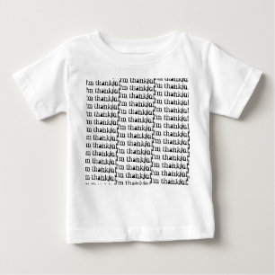 Ich bin ein dankbarer Wiederholungs-Erntedank Baby T-shirt