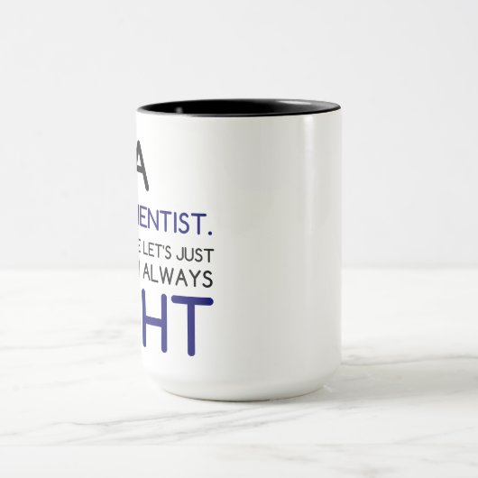 ICH BIN EIN DATENWISSENSCHAFTLER TASSE (Zentrum)