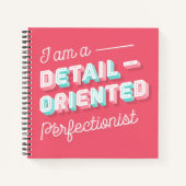 Ich bin ein Detail-orientiertes Perfectionist-Note Notizblock (Vorderseite)