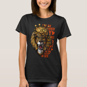 Ich bin ein Dezember Typ habe ich 3 Sides Dezember T-Shirt
