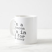 Ich bin ein Diakon - lustige Deakongeschenke Kaffeetasse (Vorderseite Links)
