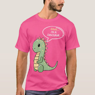 Ich bin ein Dinosaurier-Spaß und Niedlich bin ich T-Shirt