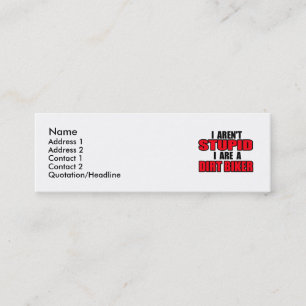 Ich bin ein Dirt-Biker - Visitenkarte