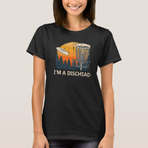 Ich bin ein Dischead Disk Golf Spaß Golfer Sports T-Shirt
