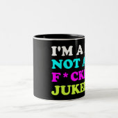 Ich bin ein DJ und keine Jukebox-Tasse | Ibiza Hou Zweifarbige Tasse (Mittel)