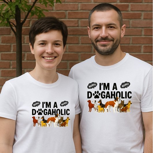 Ich bin ein Dogaholiker - Ruff - Ruff Unisex T-Shirt