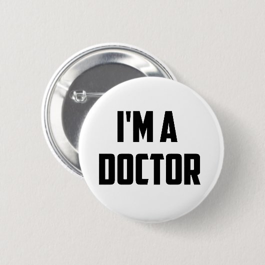 Ich bin ein Doktor Button (Vorne & Hinten)