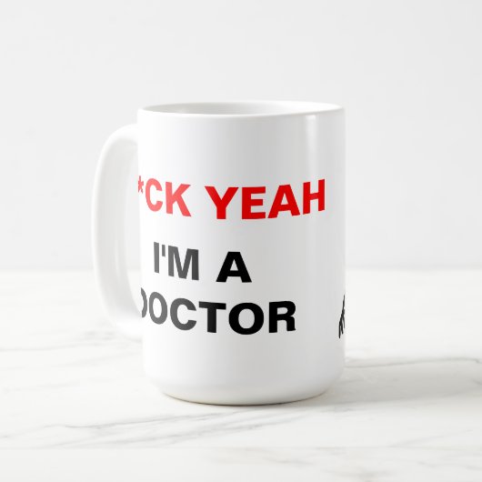 Ich bin ein Doktor Kaffeetasse (Vorderseite Links)
