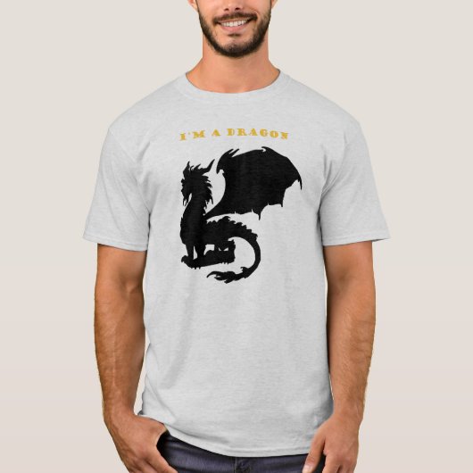Ich bin ein Drache T-Shirt (Vorderseite)