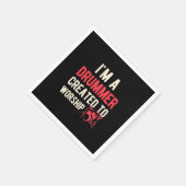 Ich bin ein Drummer, der zum Anbeten erschaffen wu Serviette (Ecke)