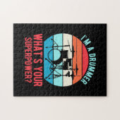 Ich bin ein Drummer, was deine Supermacht ist Puzzle (Horizontal)