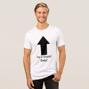 Ich bin ein Dummkinder - nur knuddeln! ;) Tri-Blend Shirt