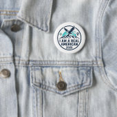 Ich bin ein echter amerikanischer Knöpfe Ende Patc Button (Beispiel)