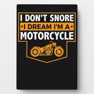 Ich bin ein echtes Motorrad-Geschenk für Motorradl Fotoplatte