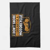 Ich bin ein echtes Motorrad-Geschenk für Motorradl Geschirrtuch (Vertikal)