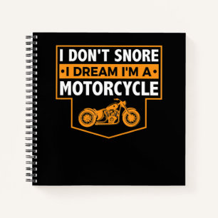 Ich bin ein echtes Motorrad-Geschenk für Motorradl Notizblock