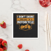 Ich bin ein echtes Motorrad-Geschenk für Motorradl Serviette (Beispiel)