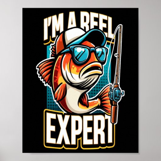 Ich bin ein eel-sachkundiges Angeldesign Poster (Vorne)