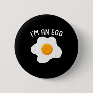 Ich bin ein Ei-Kostüm Lustiges Halloween-Geschenk Button