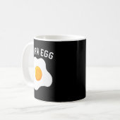 Ich bin ein Ei-Kostüm Lustiges Halloween-Geschenk Kaffeetasse (Vorderseite Links)