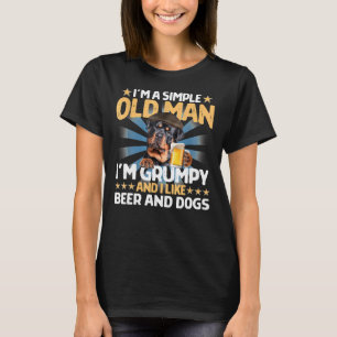 Ich bin ein einfacher alter Mann, den ich mürrisch T-Shirt