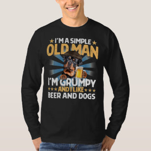 Ich bin ein einfacher alter Mann, den ich mürrisch T-Shirt
