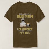 Ich bin ein einfacher alter Mann im Grumpy und ich T-Shirt (Design vorne)