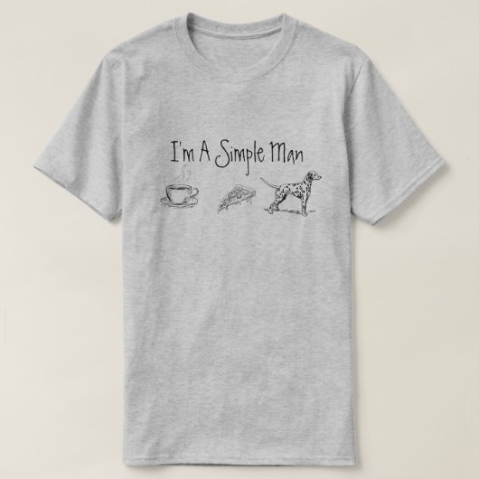 Ich bin ein einfacher Mann T-Shirt (Design vorne)