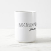 Ich bin ein einfacher Mensch, du auch Kaffeetasse (Mittel)