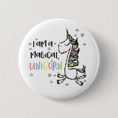 Ich bin ein Einhorn Button (Vorderseite)