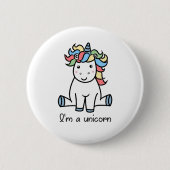 Ich bin ein Einhorn! Button (Vorderseite)