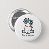 Ich bin ein Einhorn! Button (Vorne & Hinten)