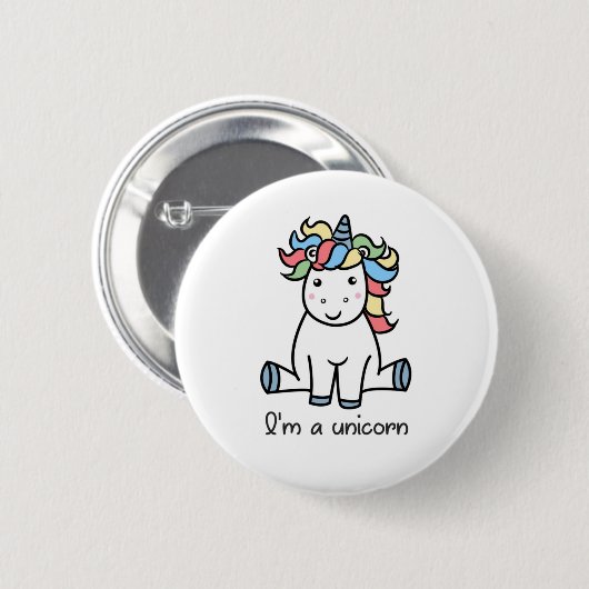 Ich bin ein Einhorn! Button (Vorne & Hinten)