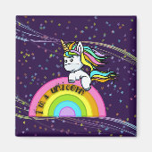 Ich bin ein Einhorn - Magnet (Vorne)