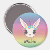 Ich bin ein Einhorn Magnet (Vorderseite/Rückseite)