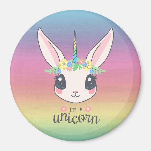 Ich bin ein Einhorn Magnet (Vorne)