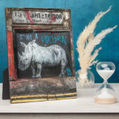 Ich bin ein Einhorn, Shoreditch Graffiti (London) Fotoplatte (Seite)