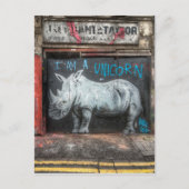 Ich bin ein Einhorn, Shoreditch Graffiti (London) Postkarte (Vorderseite)