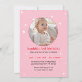 Ich bin ein Einhorn Sie sind eingeladen zu Sparkle Einladung (Rückseite)