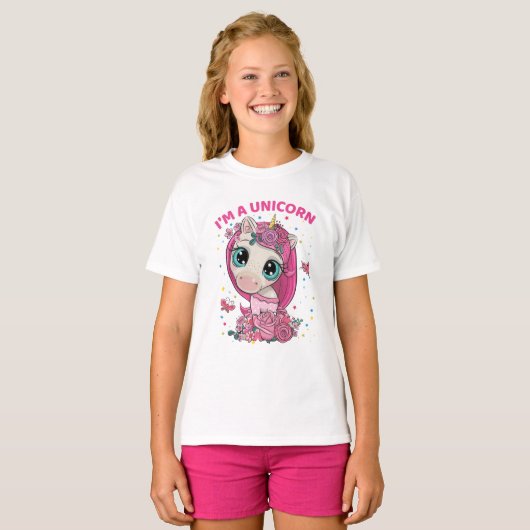 Ich bin ein Einhorn T-Shirt (Vorne ganz)