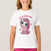 Ich bin ein Einhorn T-Shirt (Vorderseite)