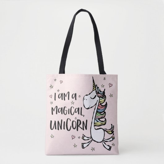 Ich bin ein Einhorn Tasche (Vorderseite)